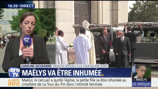 Le convoi transportant le cercueil de Maëlys applaudi à La Tour-du-Pin