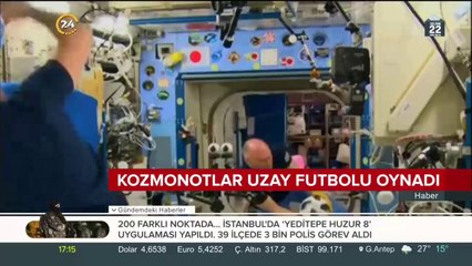 Dünya kupası heyecanı uzayda