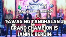 Janine Berdin is Grand Champion of Tawag ng Tanghalan 2   Rankings & Scores Revealed