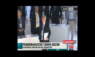 Aziz Yıldırım'ın kongrede çileden çıktığı anlar kamerada