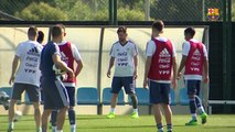 Messi hosts Argentine countrymen for World Cup workouts in Barcelona