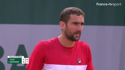 Roland-Garros 2018 : Cilic laisse Johnson sur place !