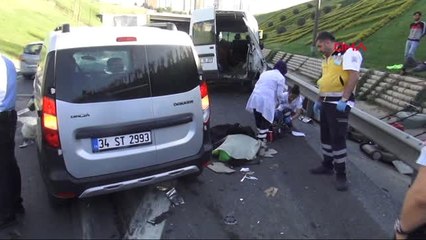 İstanbul- Ümraniye'de Feci Kaza: 2 Ölü 5 Yaralı-1
