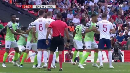 GOAL Gary Cahill - England 1 - 0 Nigeria