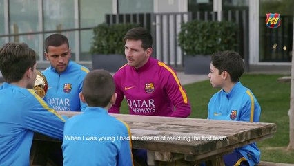 Interview with Leo Messi in La Masia