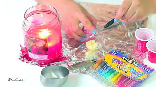 DIY Cotton Candy EOS Design - Made with EOS lip balm and Crayons