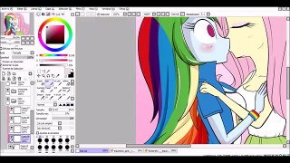 Speed Paint - I Love You (FlutterDash Equestria Girls Version)