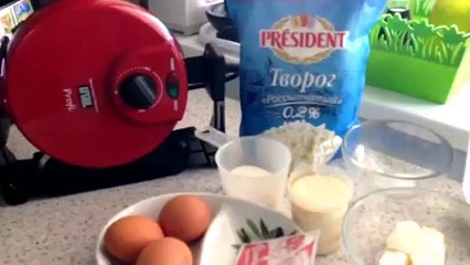 Творожные вафли