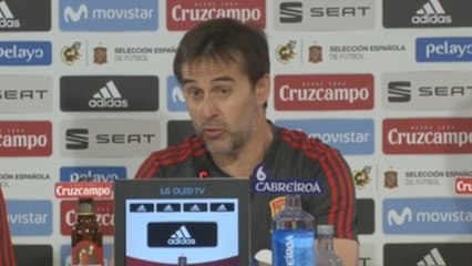 Lopetegui: "Ya no nos acordamos del 6-1 ante Argentina en marzo"