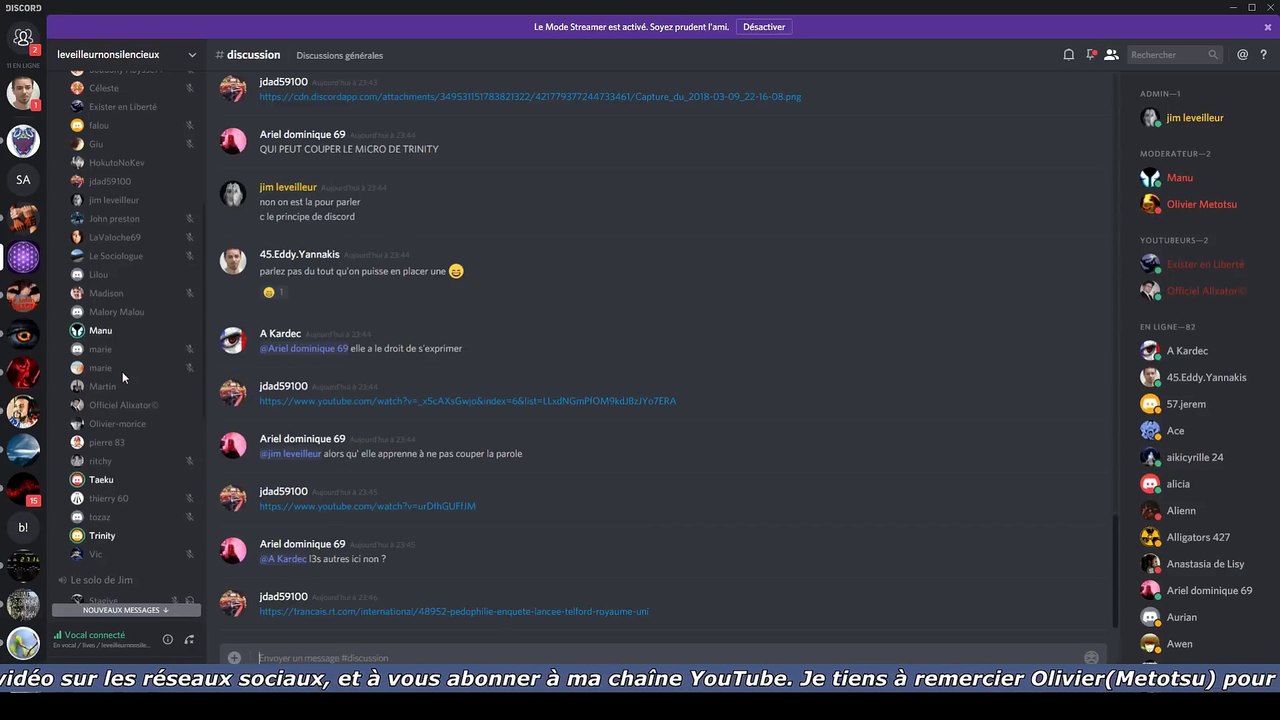 Jim Leveilleur - Live Discord du mercredi 21 mars 2018 - partie 5