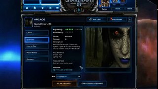 SCARY SC2 ARCADE GAME - StarCraft 2: Haunted Forest pt.1