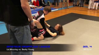 GIRLS GRAPPLING Becky Young vs Liz Mooring REMASTERED Classic AGL 4 Womens No-Gi JiuJitsu Triangle Choke