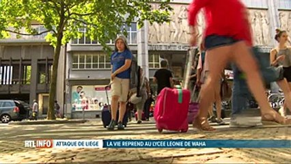 Attentat à Liège: reprise des cours à l'athénée Léonie de Waha