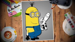 Tim Minion Coloring Drawing - Despicable Me Painting Coloring Pages