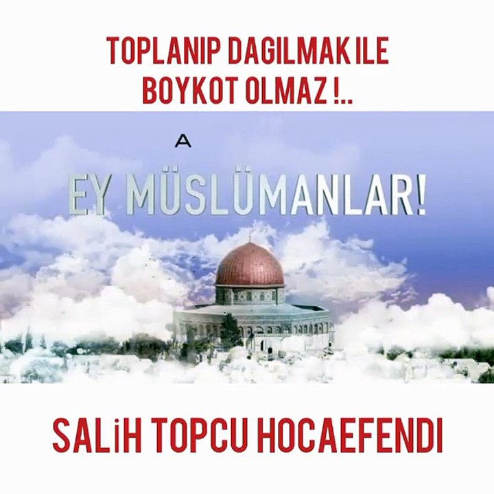 Boykotla olmaz Peygamberin ümmeti onun yaşantısına ve sünnetlerine dönmelidir