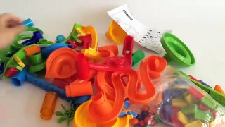 Marble Race Track Ball Run Game Domino Arshiner Unboxing Demo Review Educational