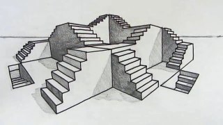 How to Draw Stairs: Step by Step in 2-Point Perspective