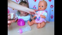 Nenuco Baby Doll приучаем к горшку Nenuco Baby Girl Potty Time and Potty Training poops & pees
