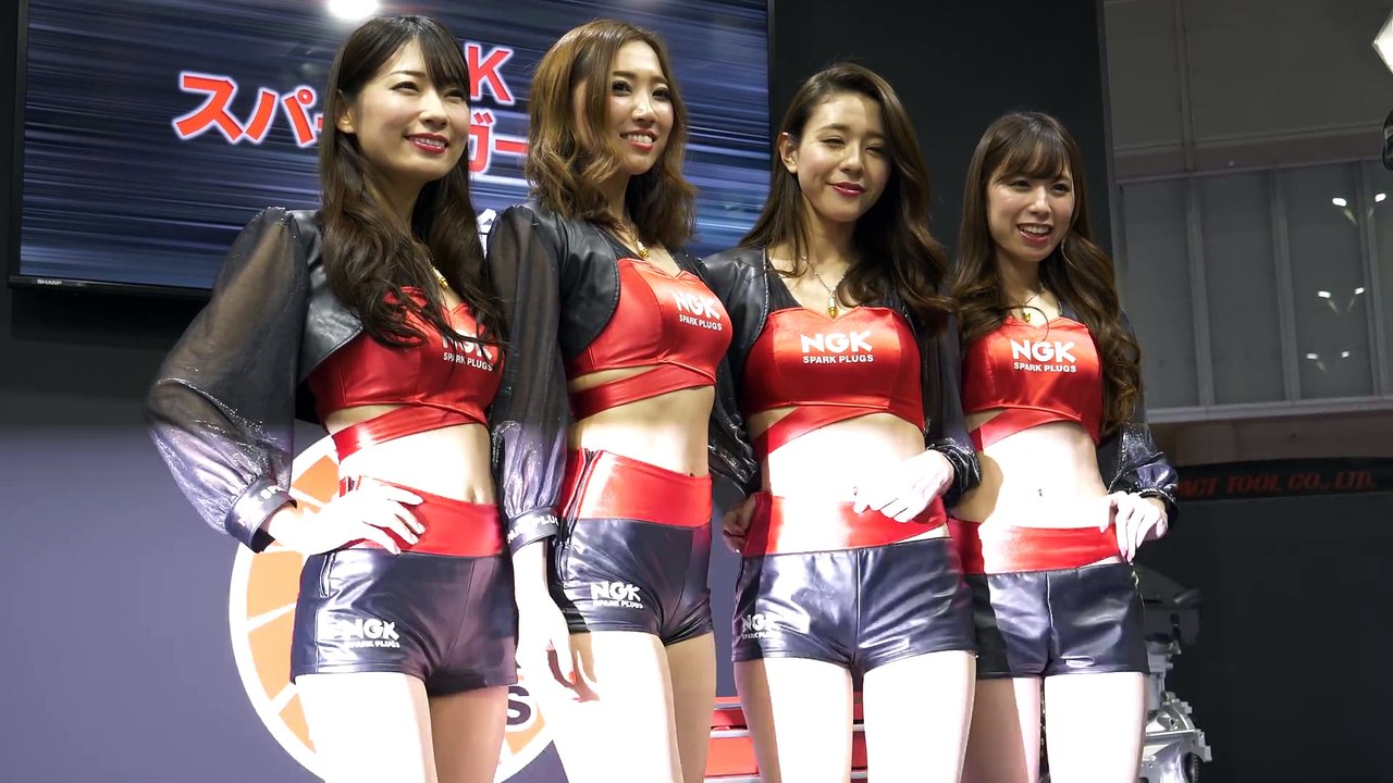 (4K60P)東京オートサロン2018 コンパニオン（第2弾）、NGK キュート！
