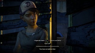 Scumbag Clem vs Ava, thicker than water days The Walking Dead New Frontier