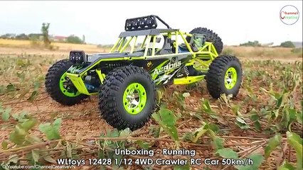 Video herunterladen: Unboxing - Running WLtoys 12428 1/12 4WD Crawler RC car 50km/h