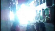 Power line explosion looks like fireworks display