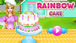 Lovely Rainbow Cake Cooking