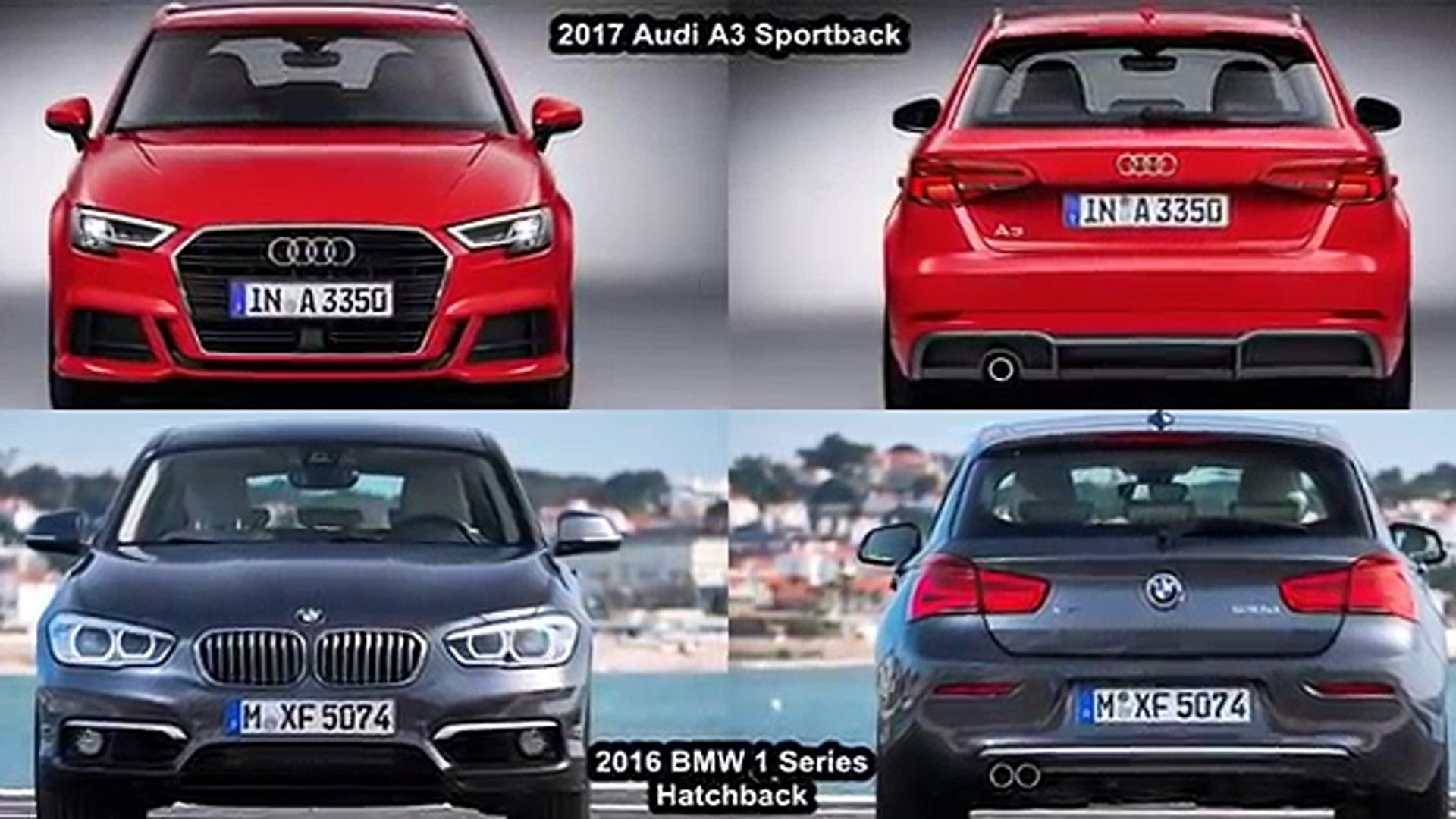 2017 Audi A3 Sportback Vs 2016 BMW 1 Series Hatchback - DESIGN! – Видео  Dailymotion