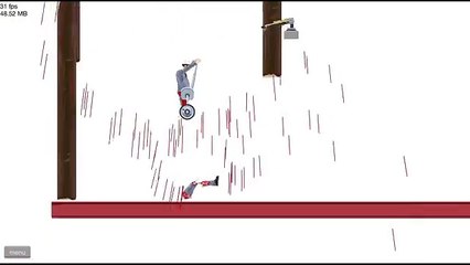 【DE JuN】 HAPPY WHEELS 快樂輪子#6 (死亡獨輪車) 實況