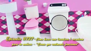 Manualidades para muñecas: Haz una lavadora / secadora para tu muñeca - EP 737