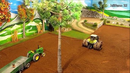 RC MONSTER TRACTORS vs. a STRONG TREE - Rc toys in ion