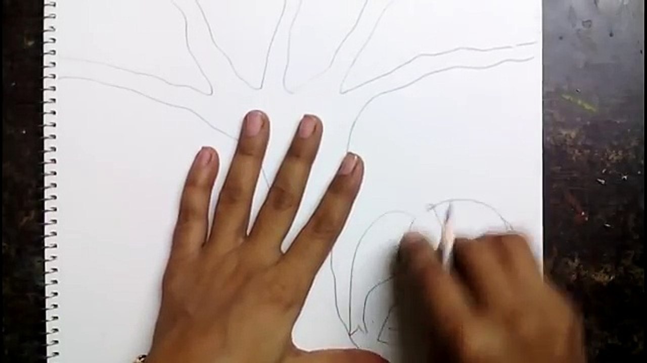 How to draw a jungle scene for kids
