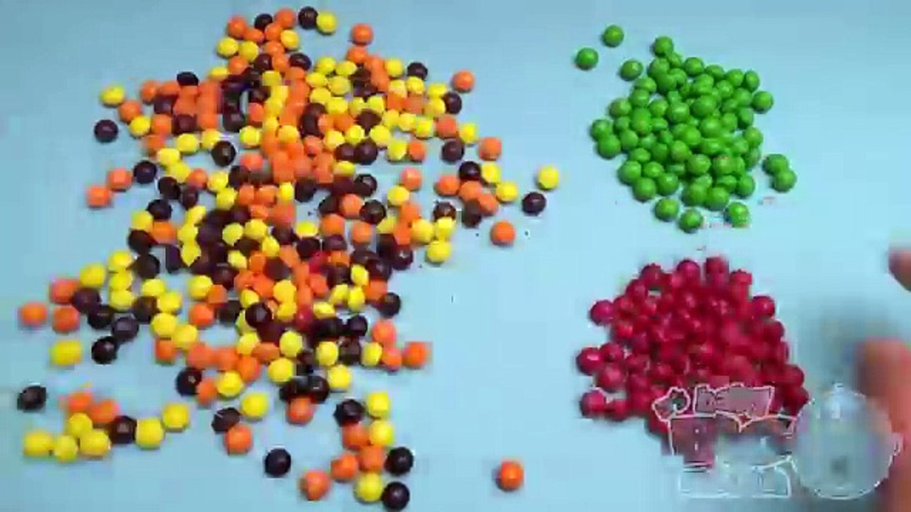 New Learn Colours with Surprise Eggs and a Skittles Rainbow! Part 8