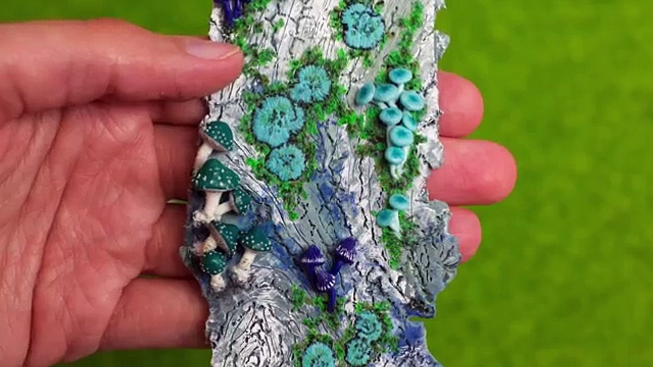 Miniature Mushrooms from Fimo Polymer Clay // Forest Sculpture Tutorial