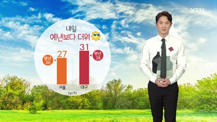 [날씨] 내일 예년보다 더워...자외선 '주의' / YTN