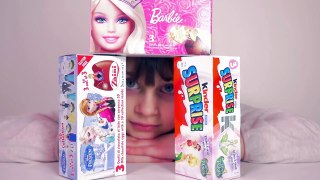 [OEUF] Oeufs Surprise Reine des Neiges, Barbie et Kinder - Unboxing Surprise Eggs Disney Frozen