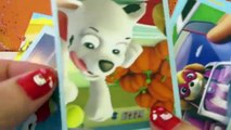 Ruleta de Cromos La Patrulla Canina (Paw Patrol) y Huevos Sorpresa con juguete de dinosaurio