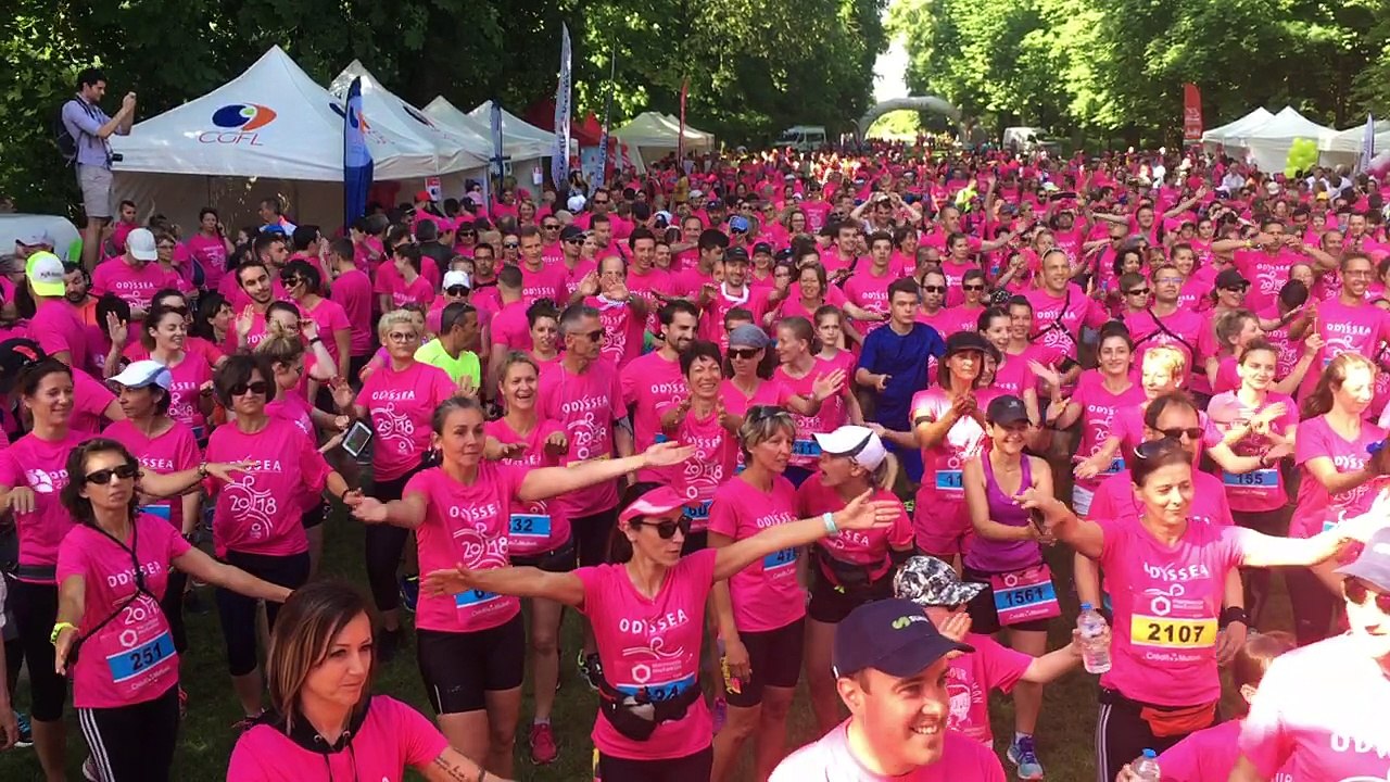 Echauffement avant la course Odysséa à Dijon 1