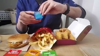 ASMR: McDonalds Crunchy Chicken Stuff and 4 Sauce Dips | Eating Sounds | JaySMR
