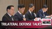 Defense ministers of S. Korea, U.S. and Japan reaffirm their military cooperation for successful denuclearization of N. Korea