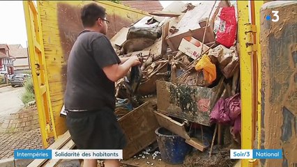 Intempéries : la solidarité des habitants