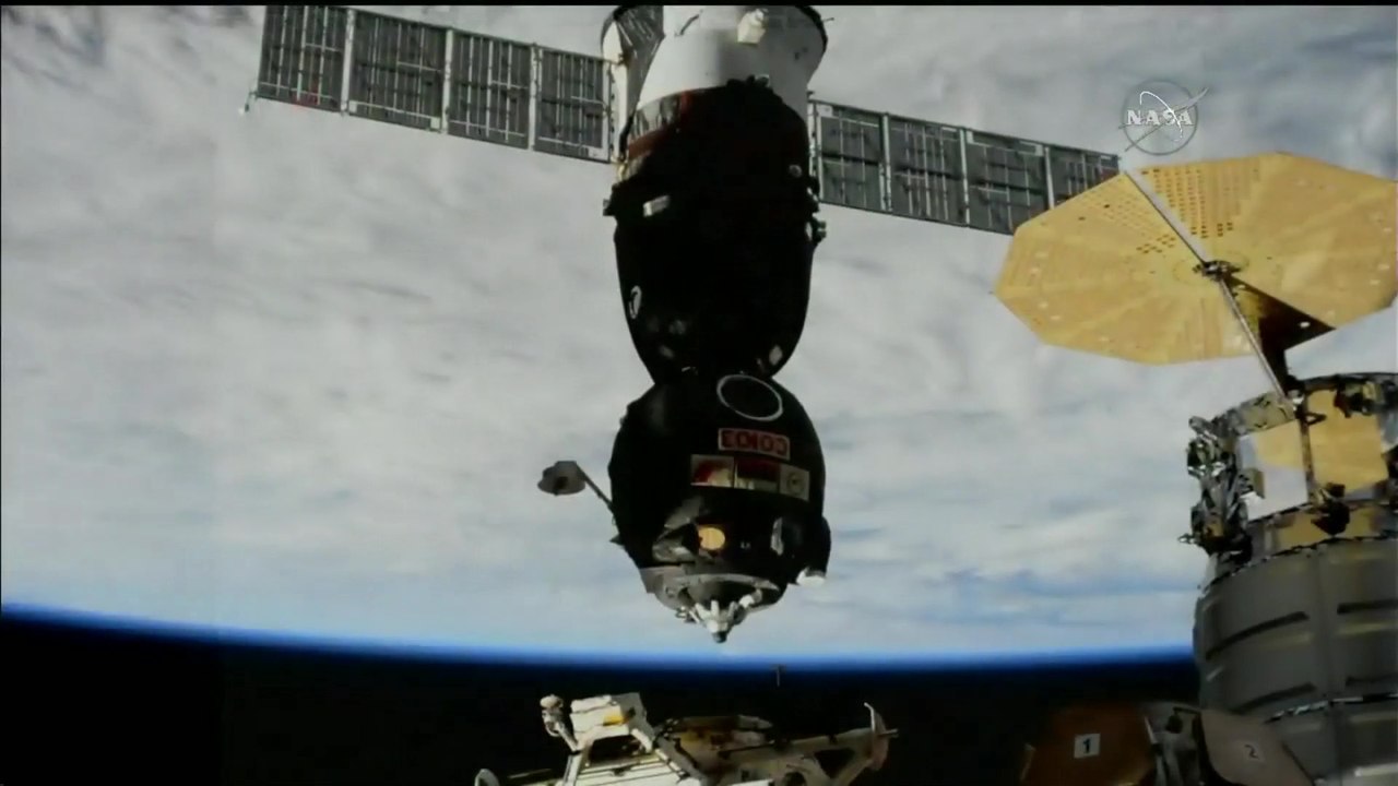Undocking of Soyuz MS-07 from the International Space Station