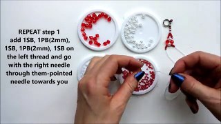 Valentines Day Beaded bracelet. Jewelry making Beginners project