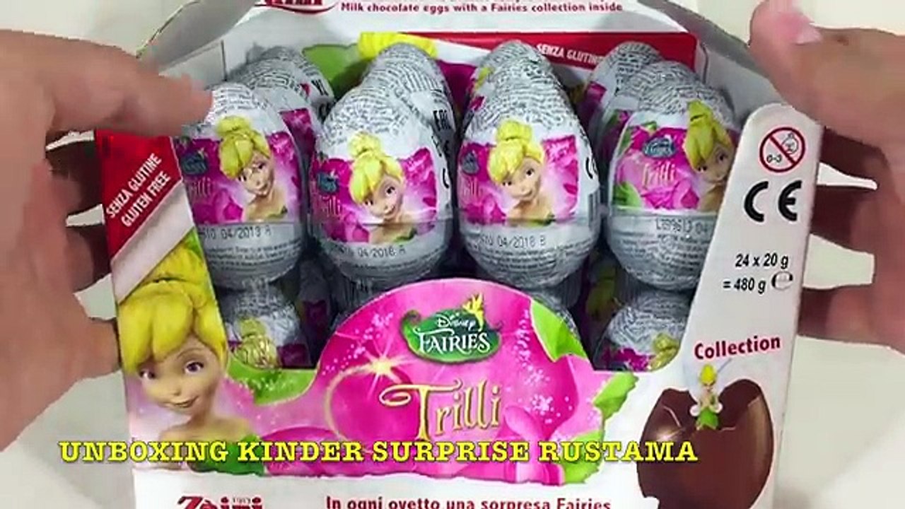 Киндер Яйца Сюрприз по мультику Дисней Феи,Unboxing Surprise Eggs Disney Pixar Fairies