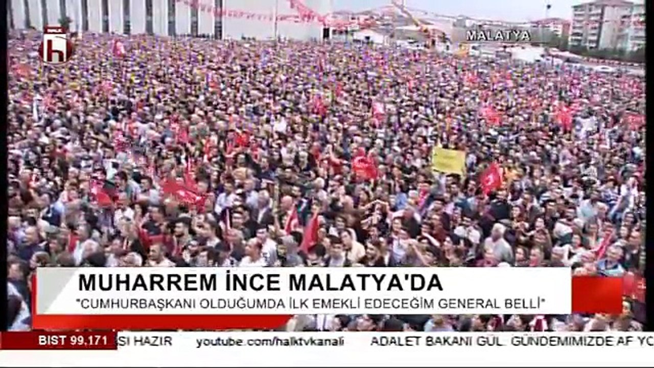 ERDOĞAN'IN MALATYA MİTİNGİ BOŞTU... İŞTE MUHARREM İNCE MALATYA MİTİNGİ / 2 HAZİRAN 2018
