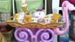 Disney Princess Belle Tea Party with Queen Elsa and Princess Anna from Frozen Singing Tea Cart