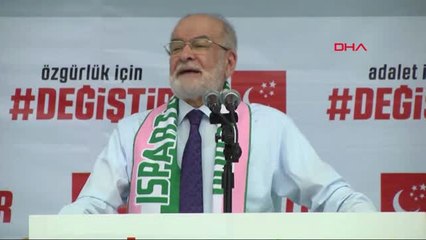 Isparta- Sp Cumhurbaşkanı Adayı Temel Karamollaoğlu Mitingde Konuştu -7