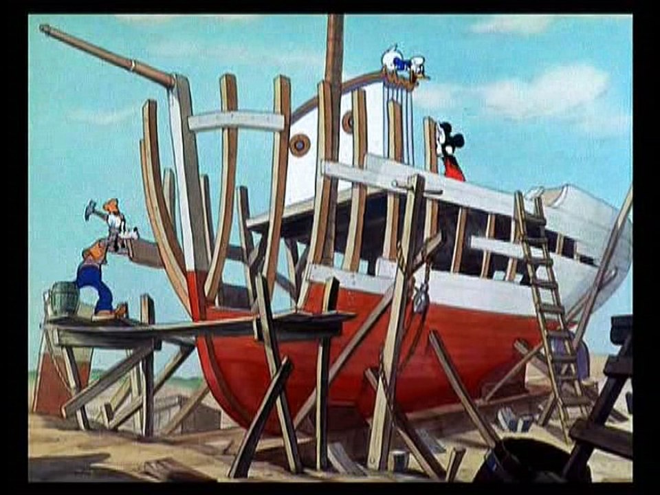 Mickey Mouse, Donald Duck, Goofy - Boat Builders  (1938)
