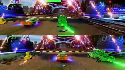Cars 3 Driven to Win Gameplay Lightning McQueen Tow Mater Team Shiny Wax