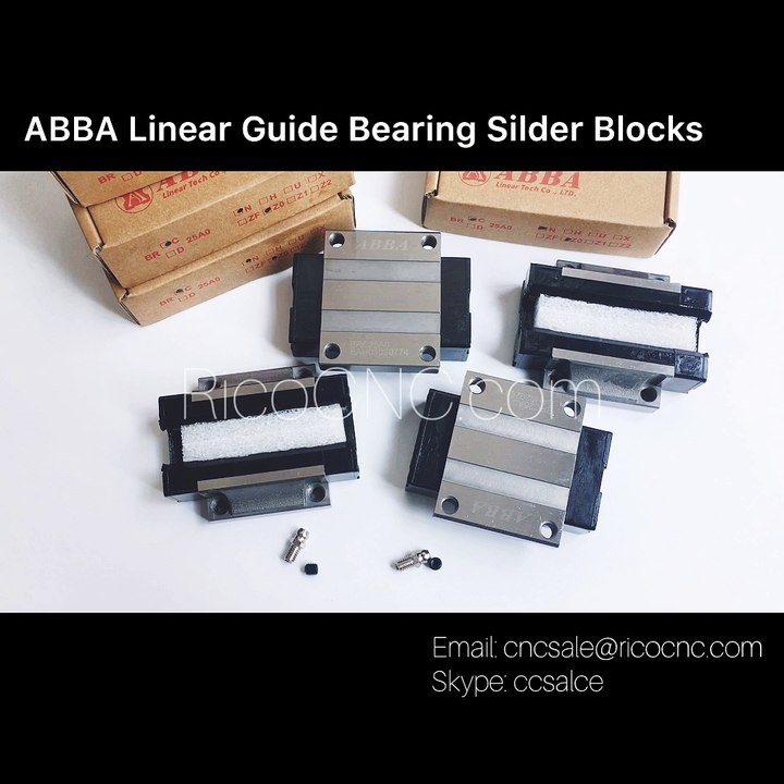 ABBA Linear Guide Bearing Slider Carriages Blocks for CNC Machines